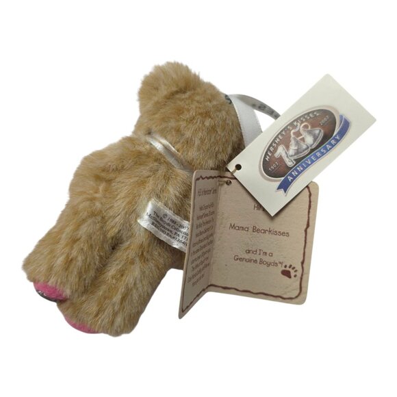 Boyds Bears Hershey Mini Mama Bearkisses Bear Head Bean Plush Ornament 4" - Picture 3 of 8